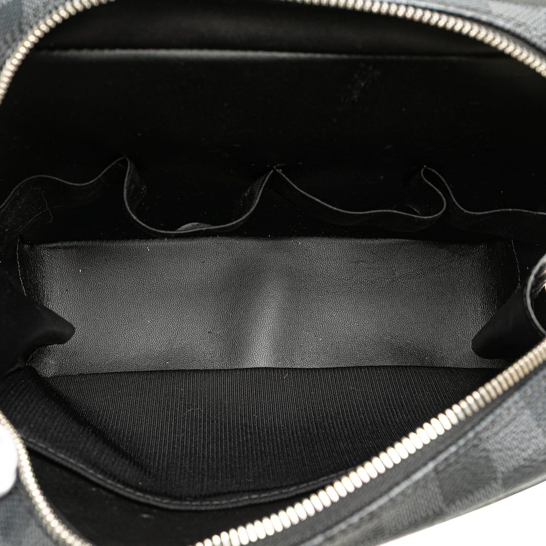 Damier Graphite Hanging Toiletry Kit Pouch Black - Gaby Paris