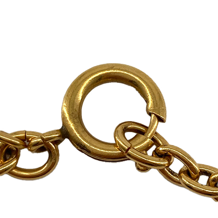 Chanel CC plaqué Medallion Sunburst Pendant Collier Doré – vue 7 – GABY PARIS