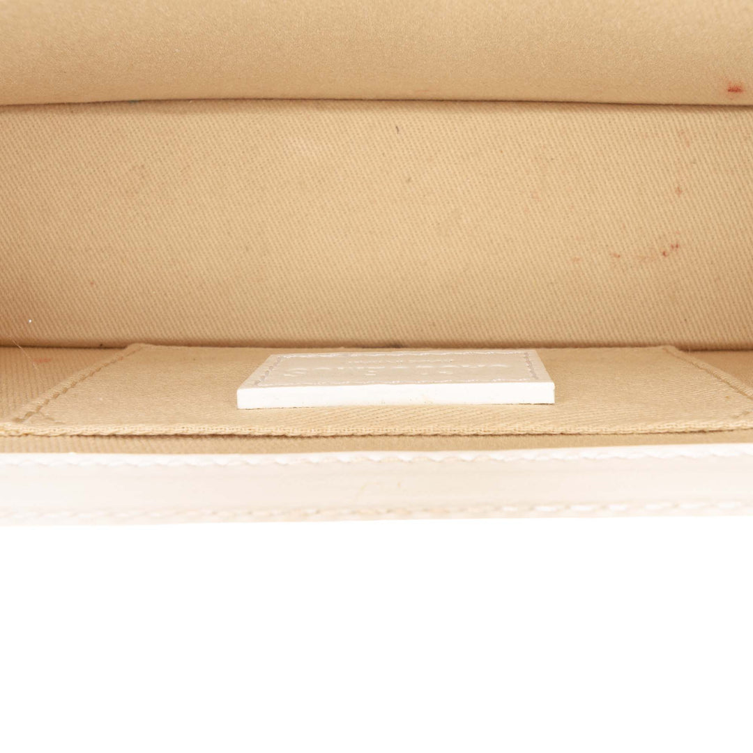 Jacquemus Sac à main Le Chiquito Long Cuir de veau lisse Blanc – vue 4 – GABY PARIS