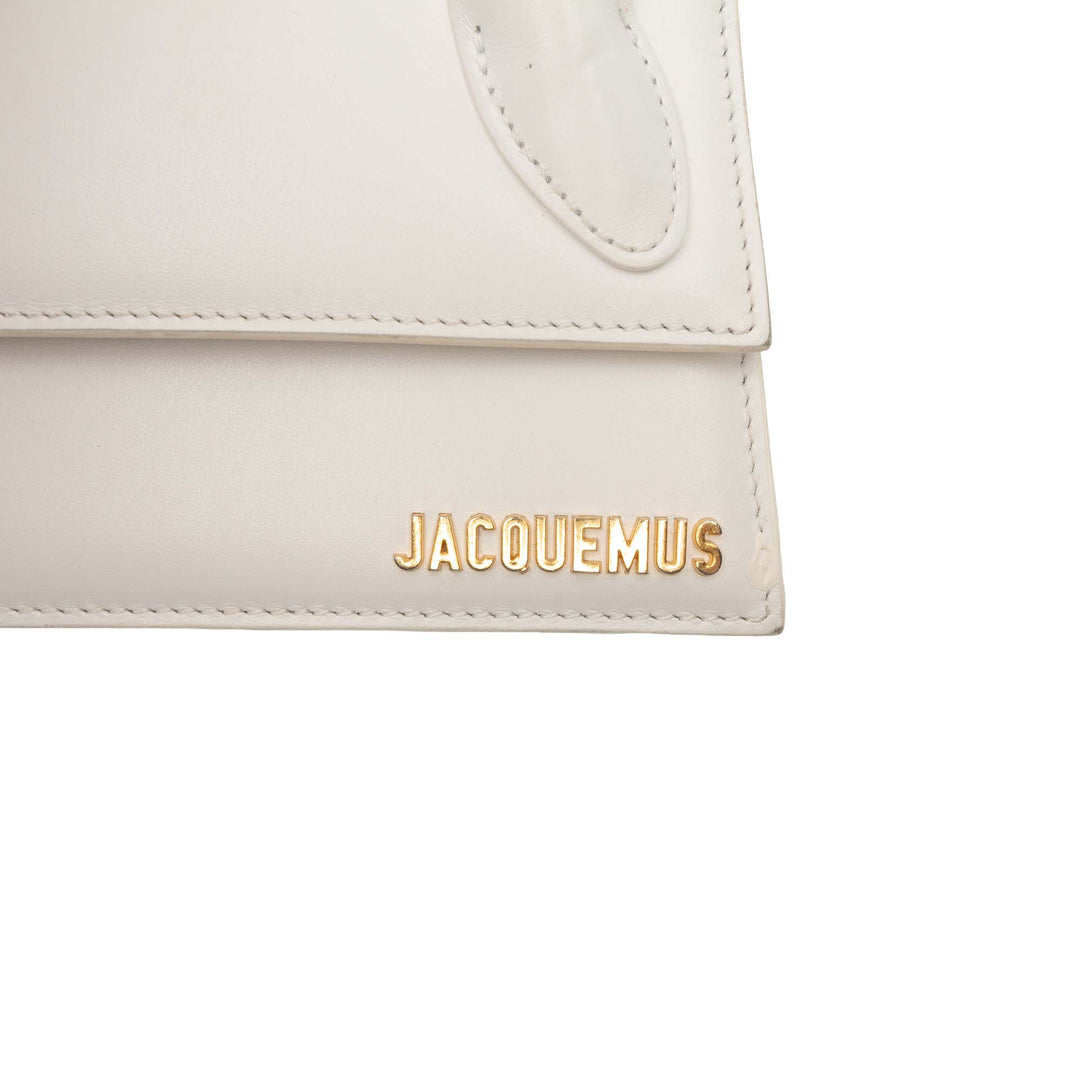 Jacquemus Sac à main Le Chiquito Long Cuir de veau lisse Blanc – vue 5 – GABY PARIS