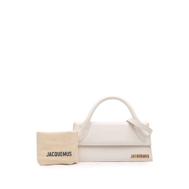 Jacquemus Sac à main Le Chiquito Long Cuir de veau lisse Blanc – vue 7 – GABY PARIS