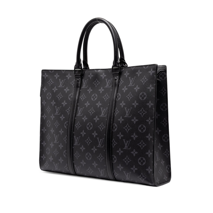 Louis Vuitton Sac Plat Horizontal Zipper Monogram Eclipse Noir