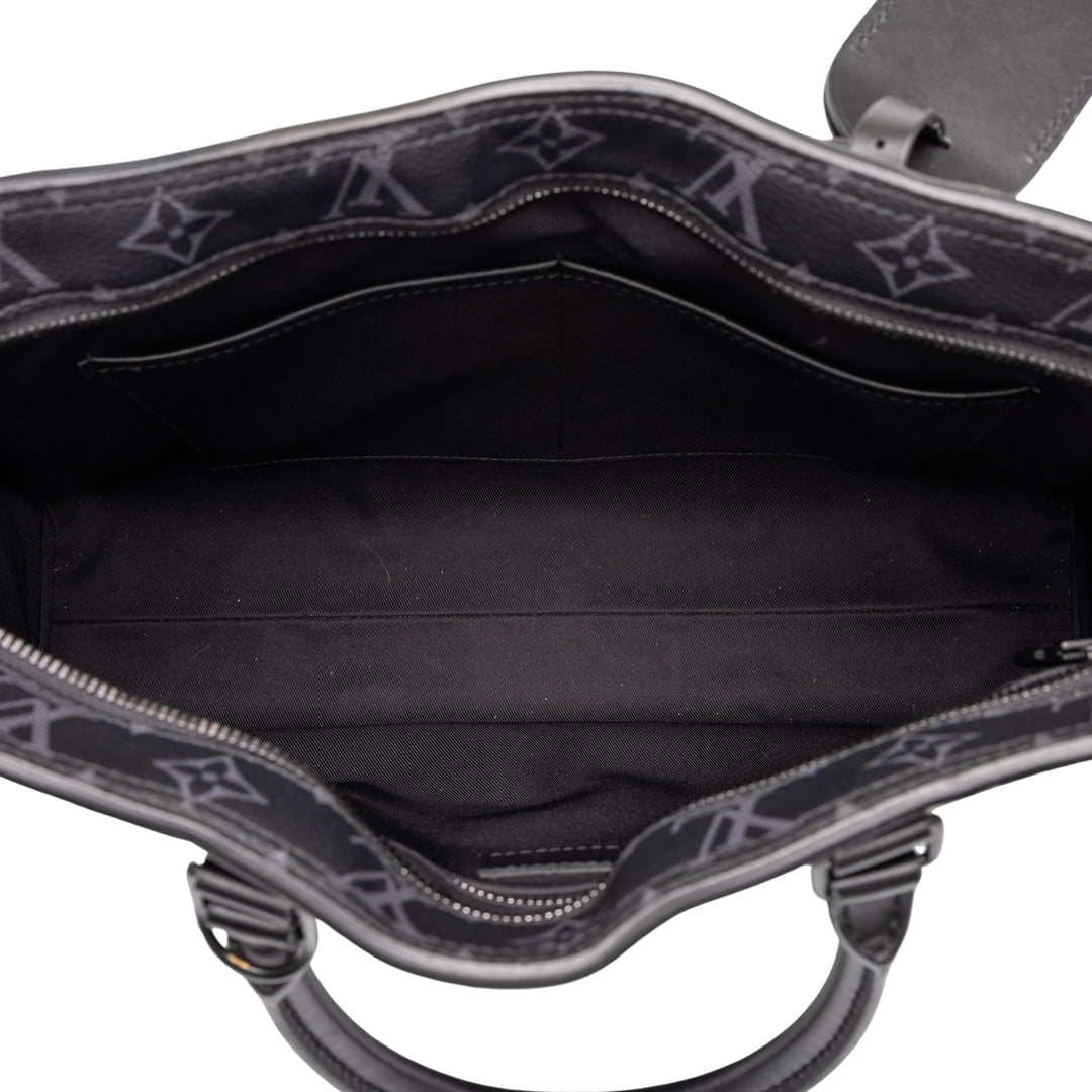 Louis Vuitton Sac Plat Horizontal Zipper Monogram Eclipse Noir