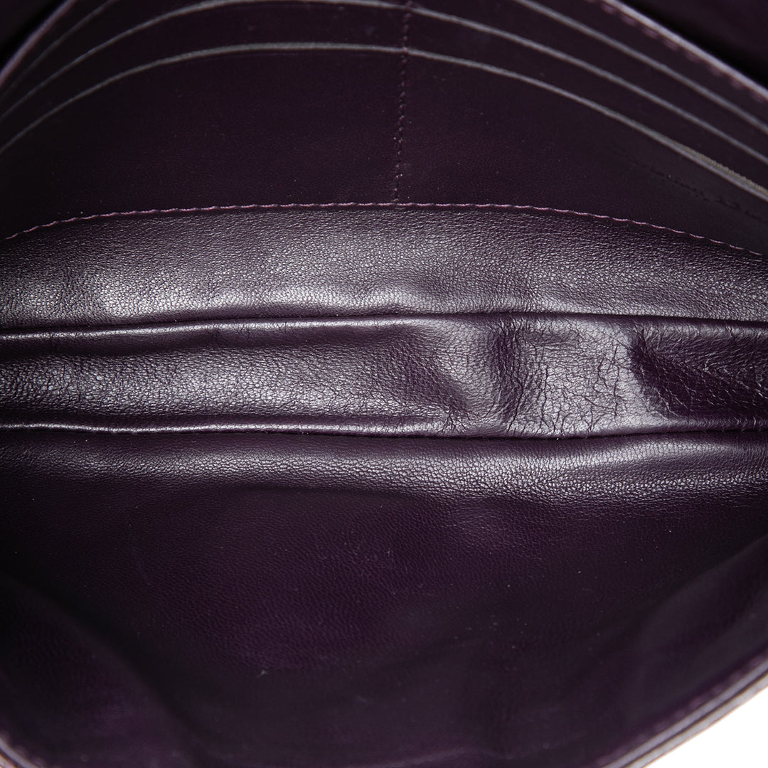 Dior Cannage New Lock Pochette Sac Violet – vue 4 – GABY PARIS
