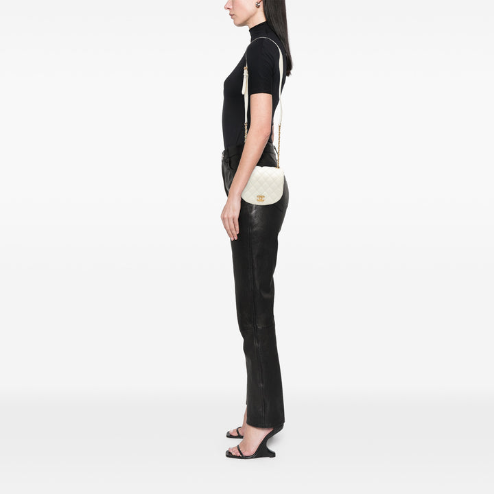 Chanel Small CC Matelassé Cuir de veau Messenger à rabat – GABY PARIS Authentique