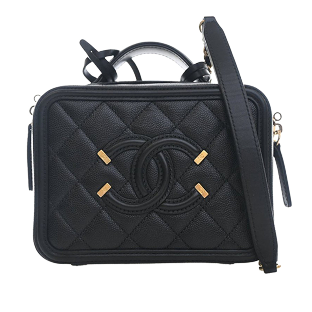 Chanel Small Caviar CC Filigree Vanity