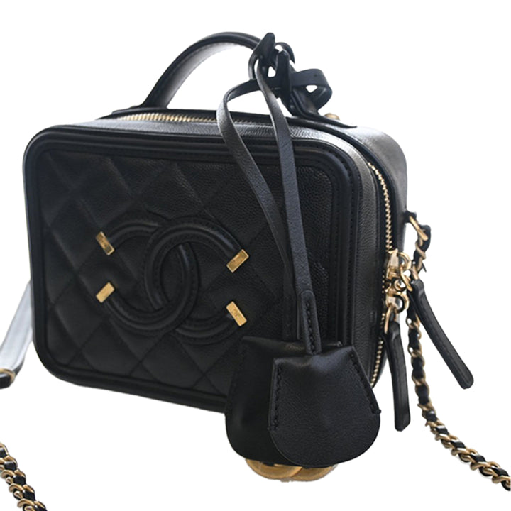 Chanel Small Caviar CC Filigree Vanity