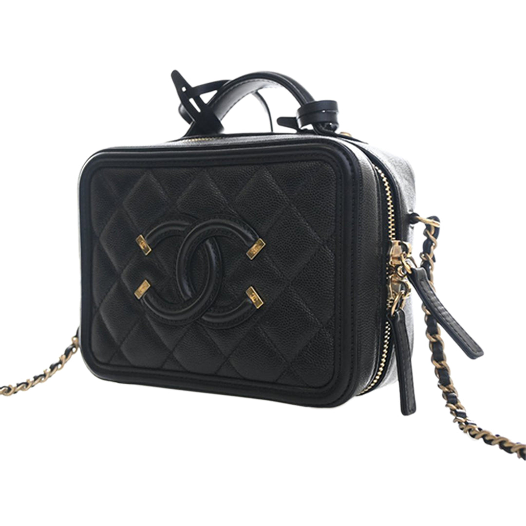 Chanel Small Caviar CC Filigree Vanity