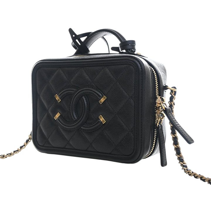 Chanel Small Caviar CC Filigree Vanity