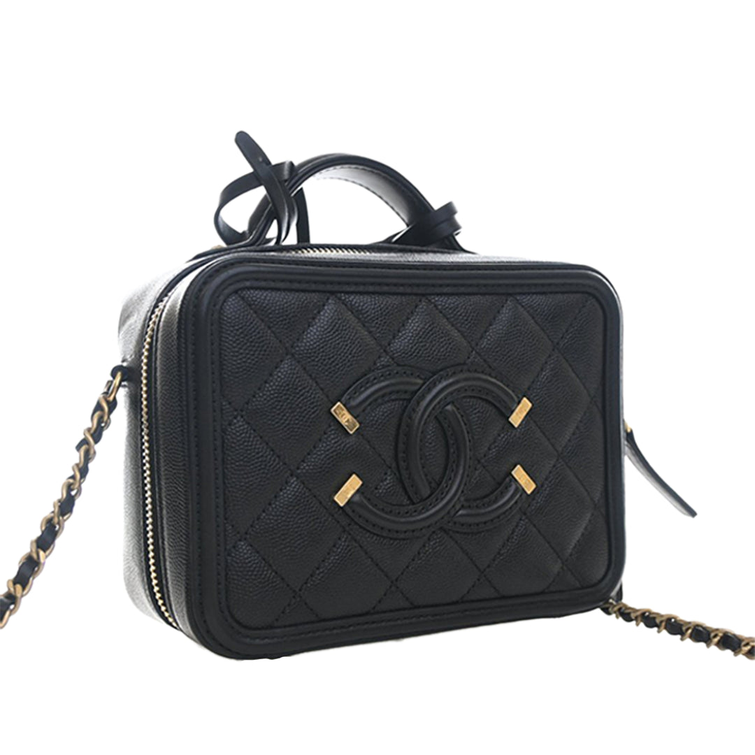 Chanel Small Caviar CC Filigree Vanity