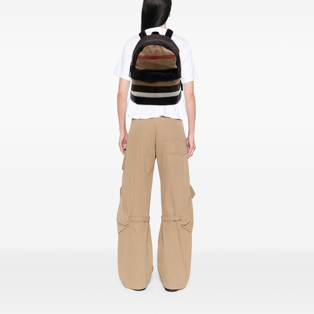 Burberry Mega Check Toile Tiller Sac à dos