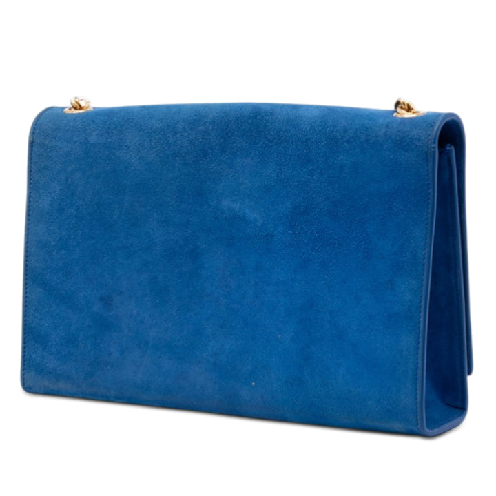 Saint Laurent Medium Daim Monogram Kate Pompon Sac porté croisé
