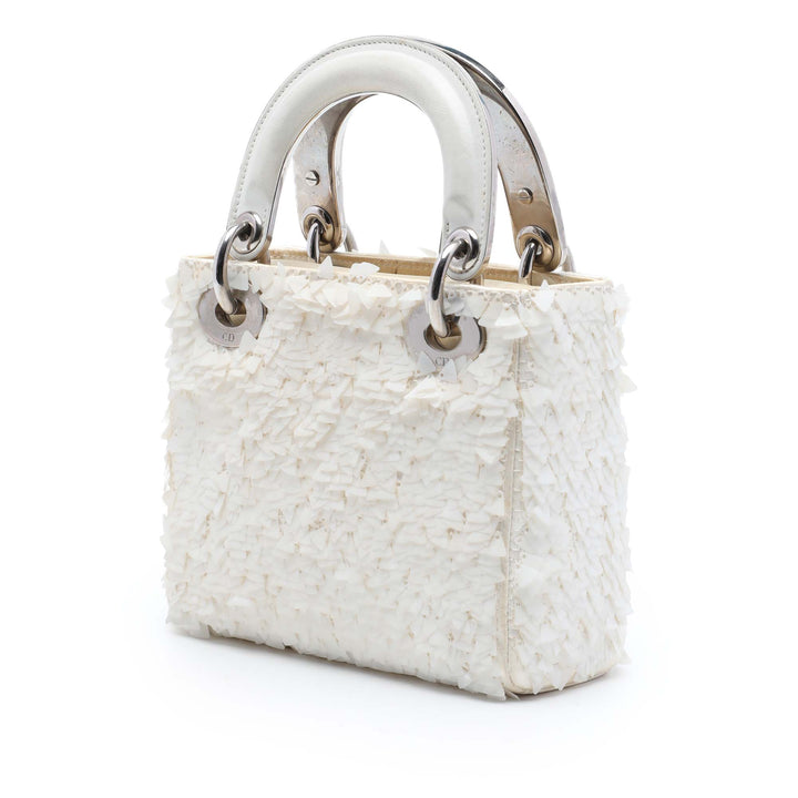Dior Orné Lady Dior Mini Blanc – vue 2 – GABY PARIS
