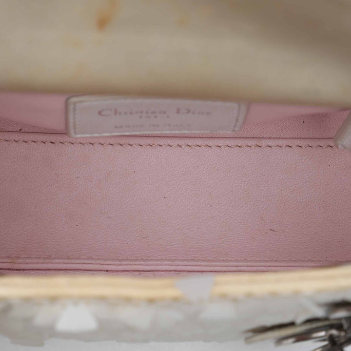 Dior Orné Lady Dior Mini Blanc – vue 4 – GABY PARIS