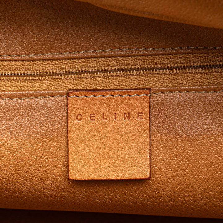 Macadam Coated Canvas Handbag Brown - Gaby Paris