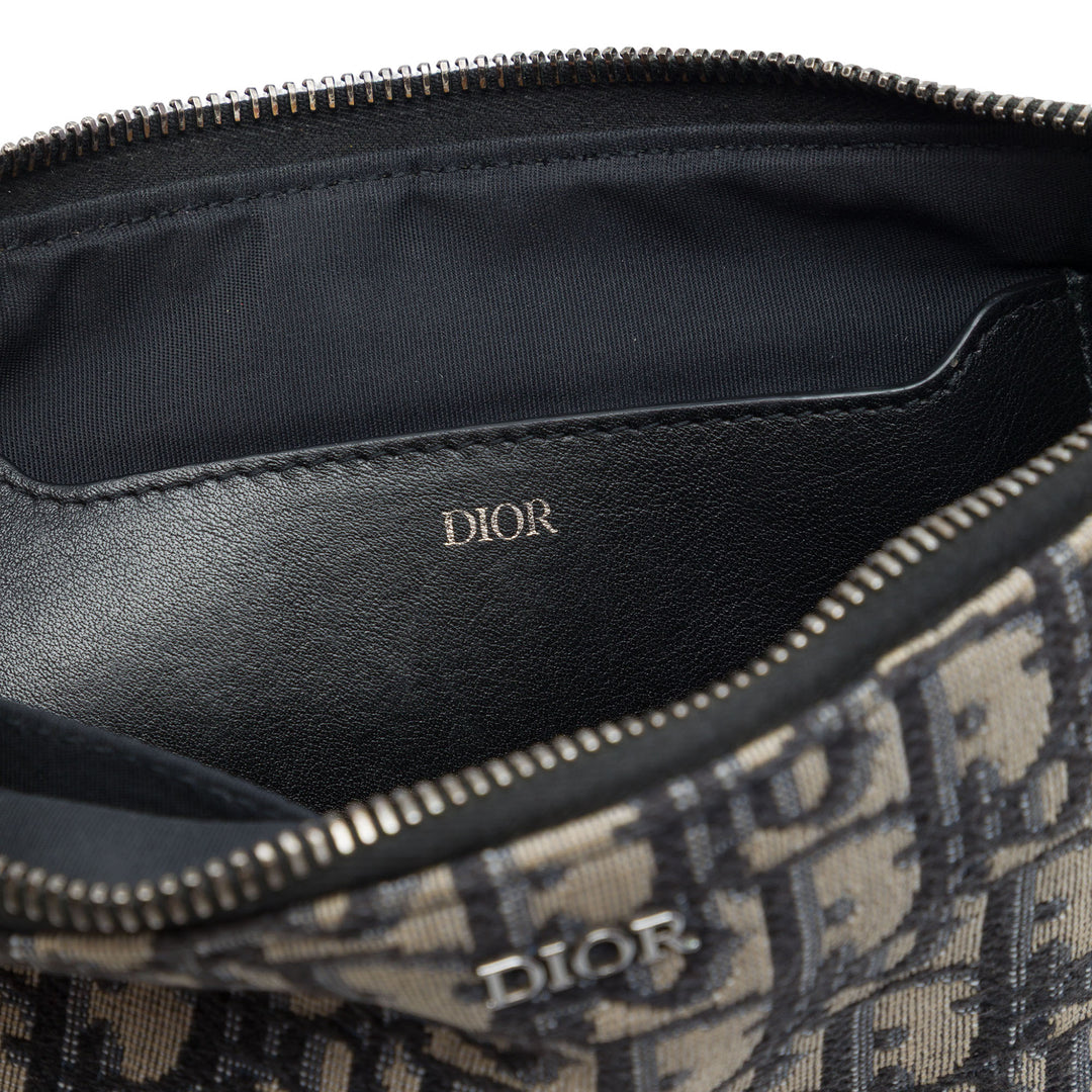 A5 Pochette Oblique Bleu