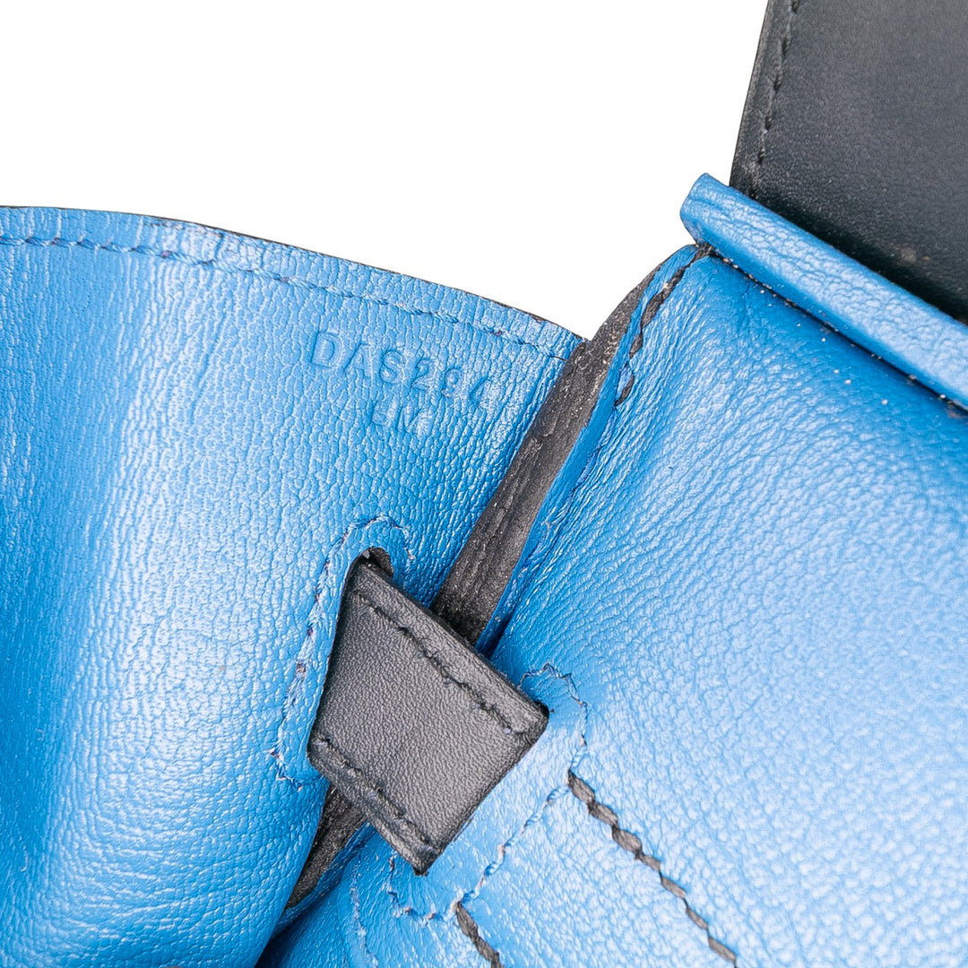 Hermès Clemence and Sombrero Verso Birkin Retourne 30 Bleu