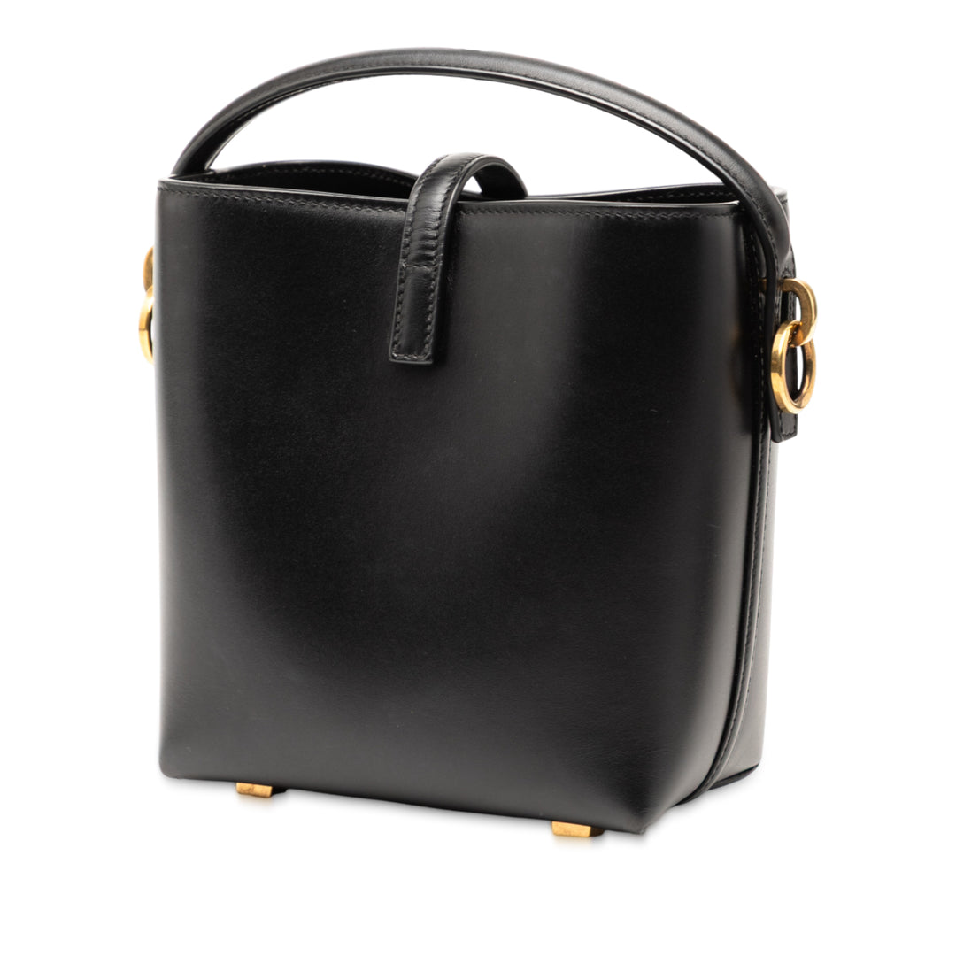 Saint Laurent Mini Shiny Cuir de veau Le 37 Bucket Bag Noir – GABY PARIS Authentique