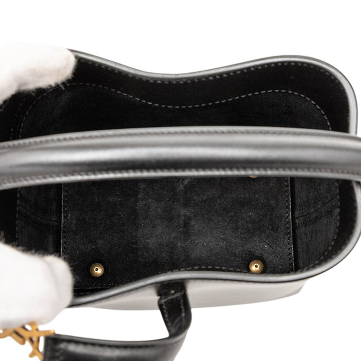 Saint Laurent Mini Shiny Cuir de veau Le 37 Bucket Bag Noir – GABY PARIS Authentique