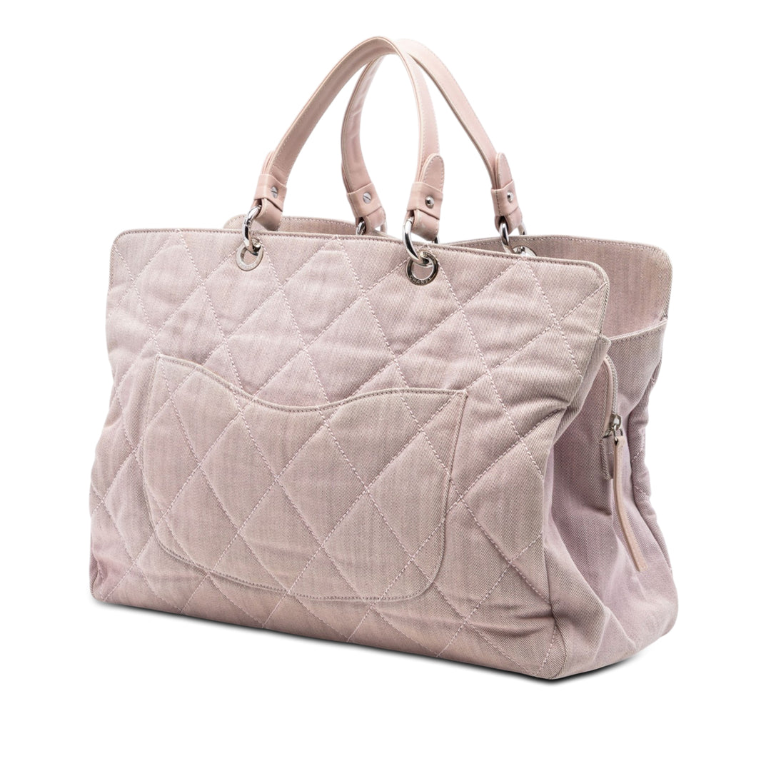 Chanel CC Matelassé Cabas Grand Jean