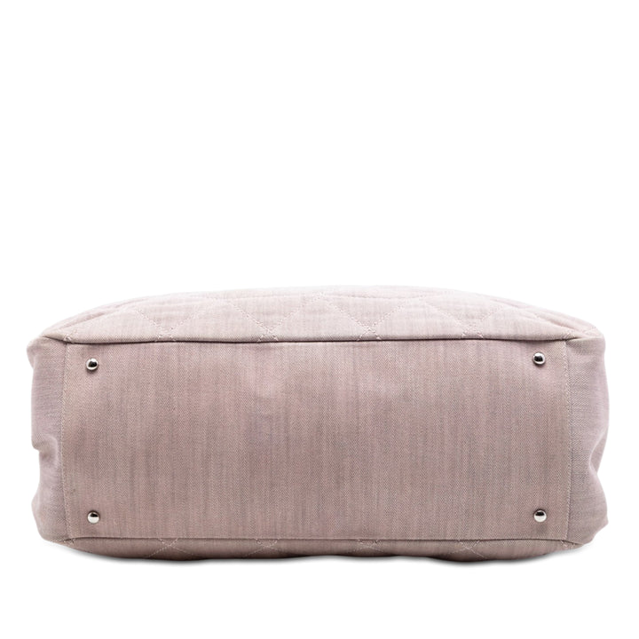 Chanel CC Matelassé Cabas Grand Jean