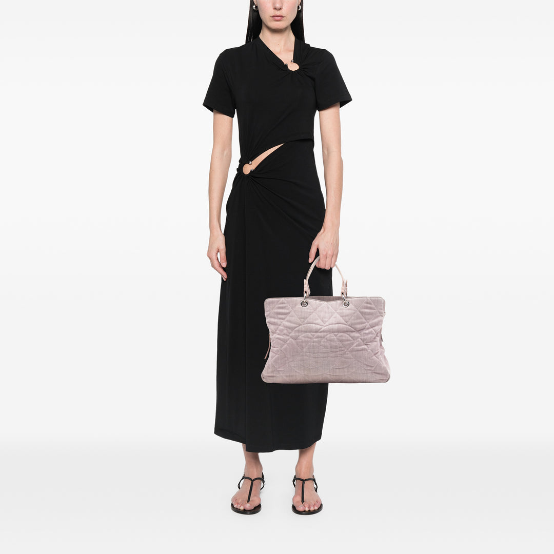 Chanel CC Matelassé Cabas Grand Jean