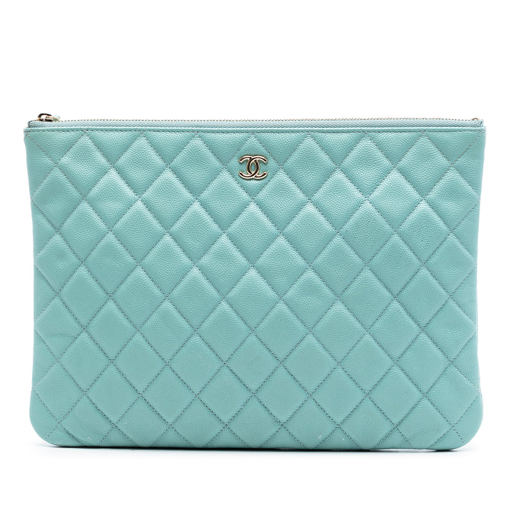 Chanel Medium Matelassé Caviar O Étui Pochette