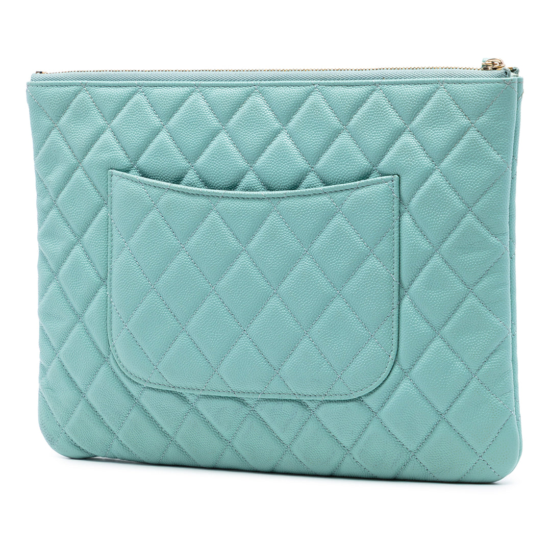 Chanel Medium Matelassé Caviar O Étui Pochette