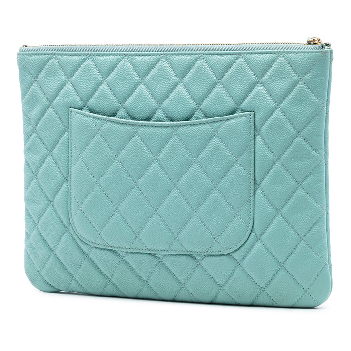 Chanel Medium Matelassé Caviar O Étui Pochette