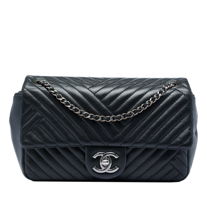 Chanel CC Crossing à rabat Petit Cuir d'agneau