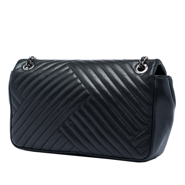 Chanel CC Crossing à rabat Petit Cuir d'agneau