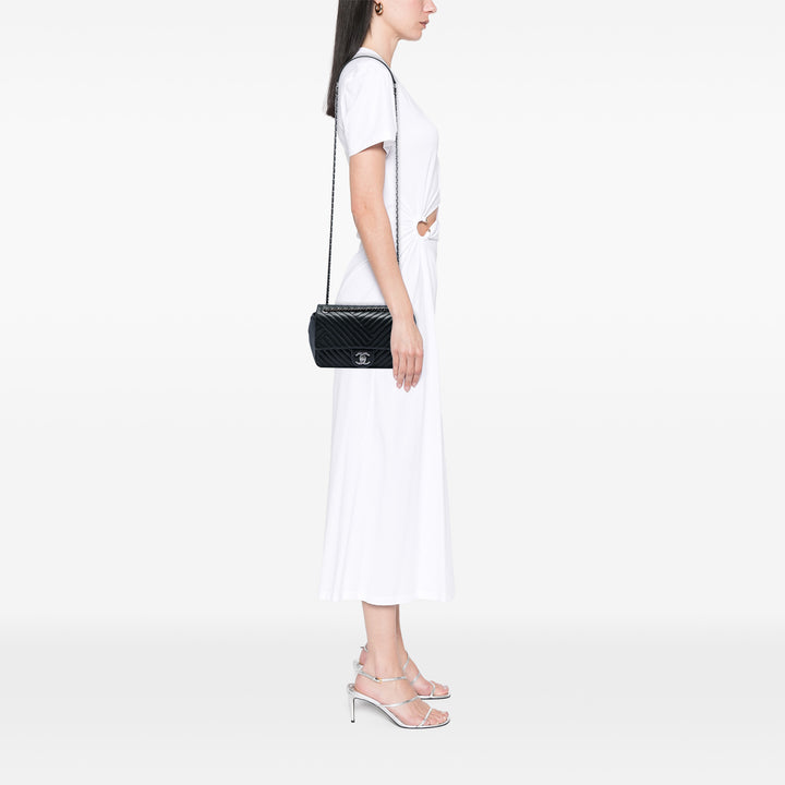 Chanel CC Crossing à rabat Petit Cuir d'agneau