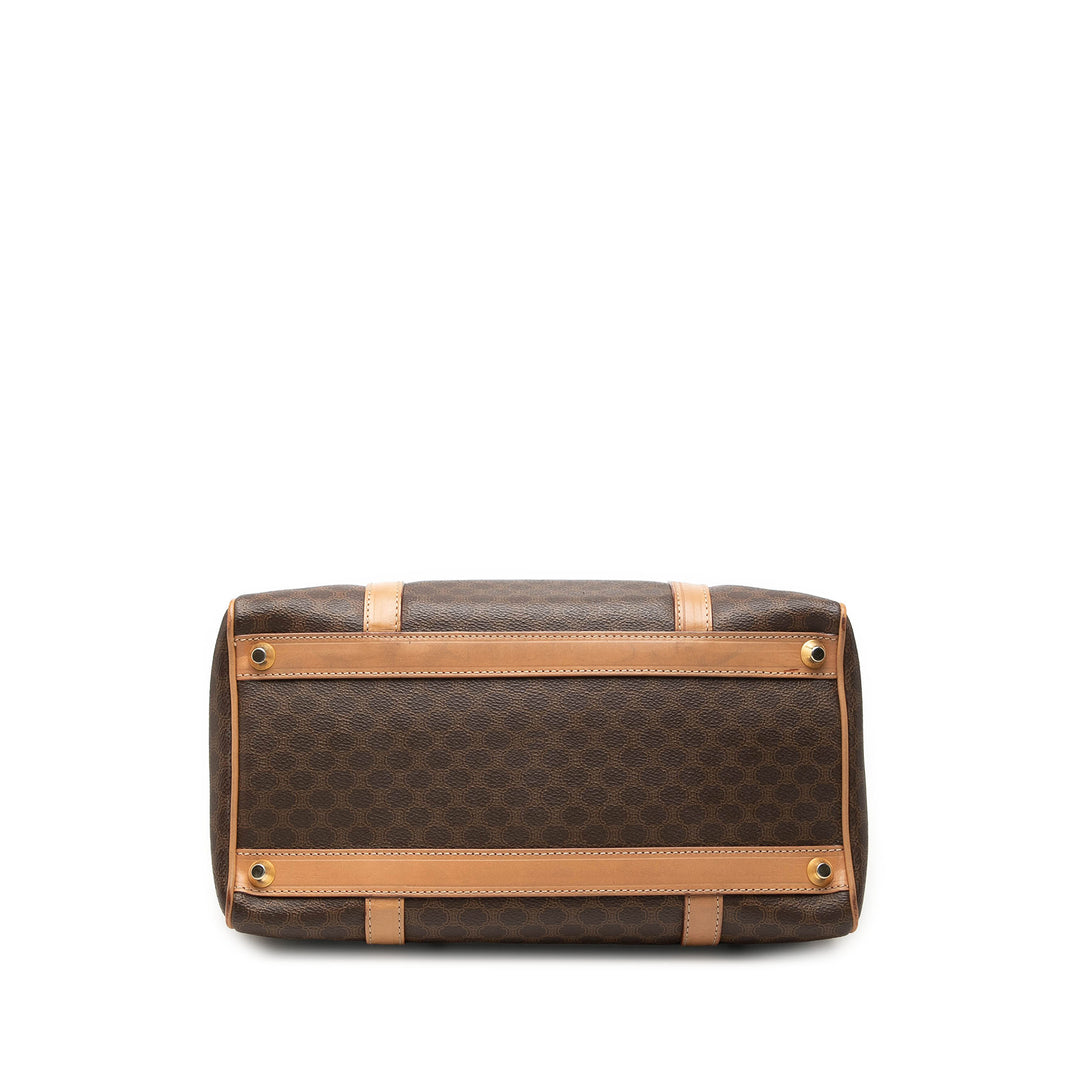 Celine Macadam Boston Sac Toile enduite Marron