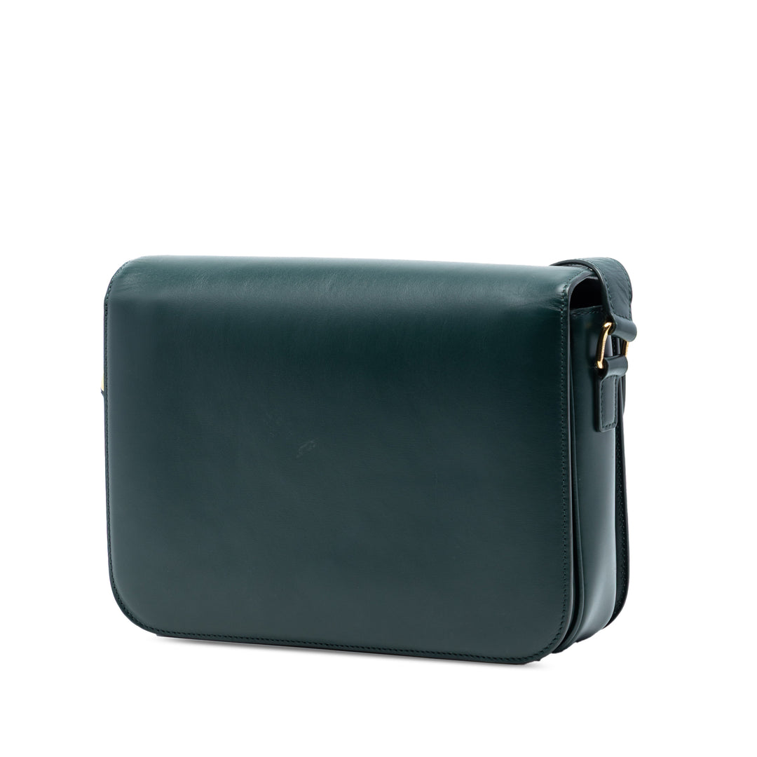 Celine Large brillant Cuir de veau Triomphe Sac porté croisé