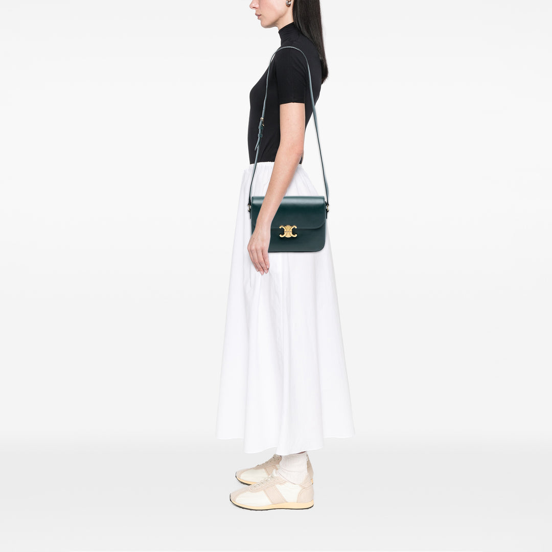 Celine Large brillant Cuir de veau Triomphe Sac porté croisé