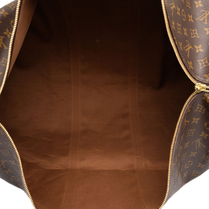 Louis Vuitton Sac de voyage Keepall Bandouliere 60 Monogram Marron – vue 4 – GABY PARIS