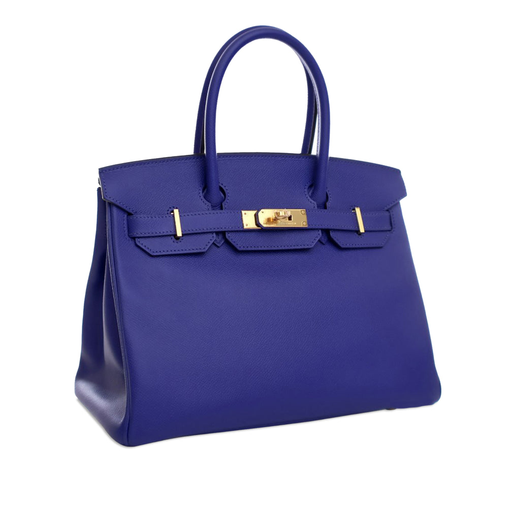 Epsom Birkin Retourne 30 Blue - Gaby Paris