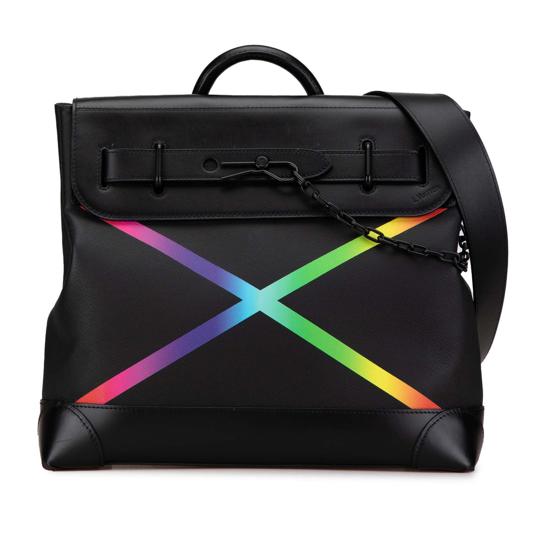 Louis Vuitton Taiga Rainbow Steamer PM Noir – GABY PARIS Authentique