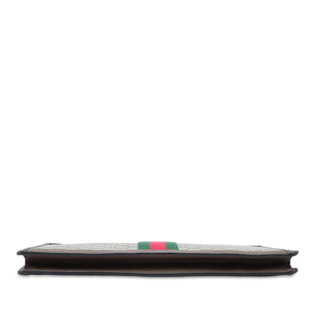 Gucci Pochette Web Ophidia GG Supreme Beige – vue 3 – GABY PARIS