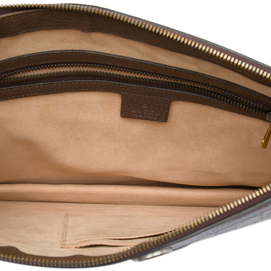 Gucci Pochette Web Ophidia GG Supreme Beige – vue 4 – GABY PARIS
