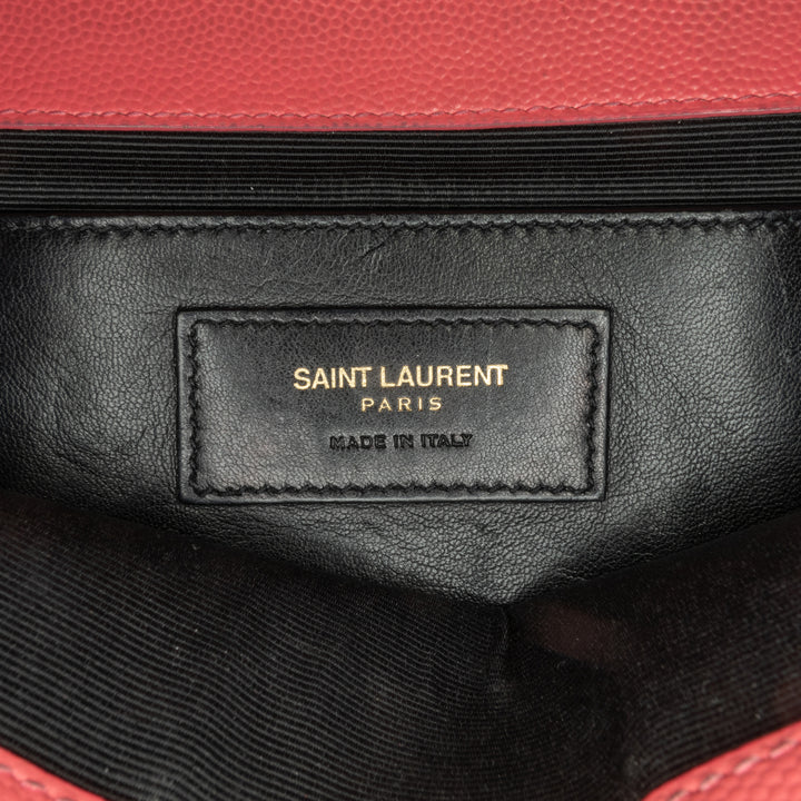 Saint Laurent Medium Grain De Poudre Monogram Kate Crossbody Pink - GABY PARIS