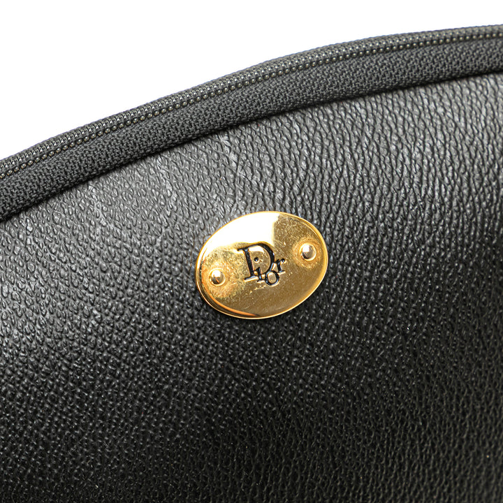 Honeycomb Coated Canvas Chain Crossbody Black - Gaby Paris