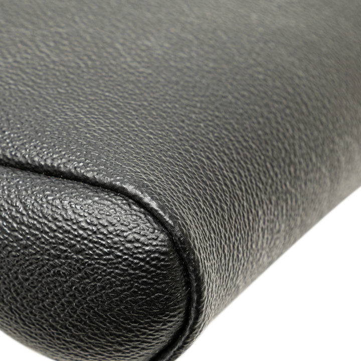 Honeycomb Coated Canvas Chain Crossbody Black - Gaby Paris