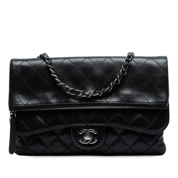 Chanel Paris-Salzburg Cuir d’agneau Zip Multi Flap Noir – GABY PARIS Authentique