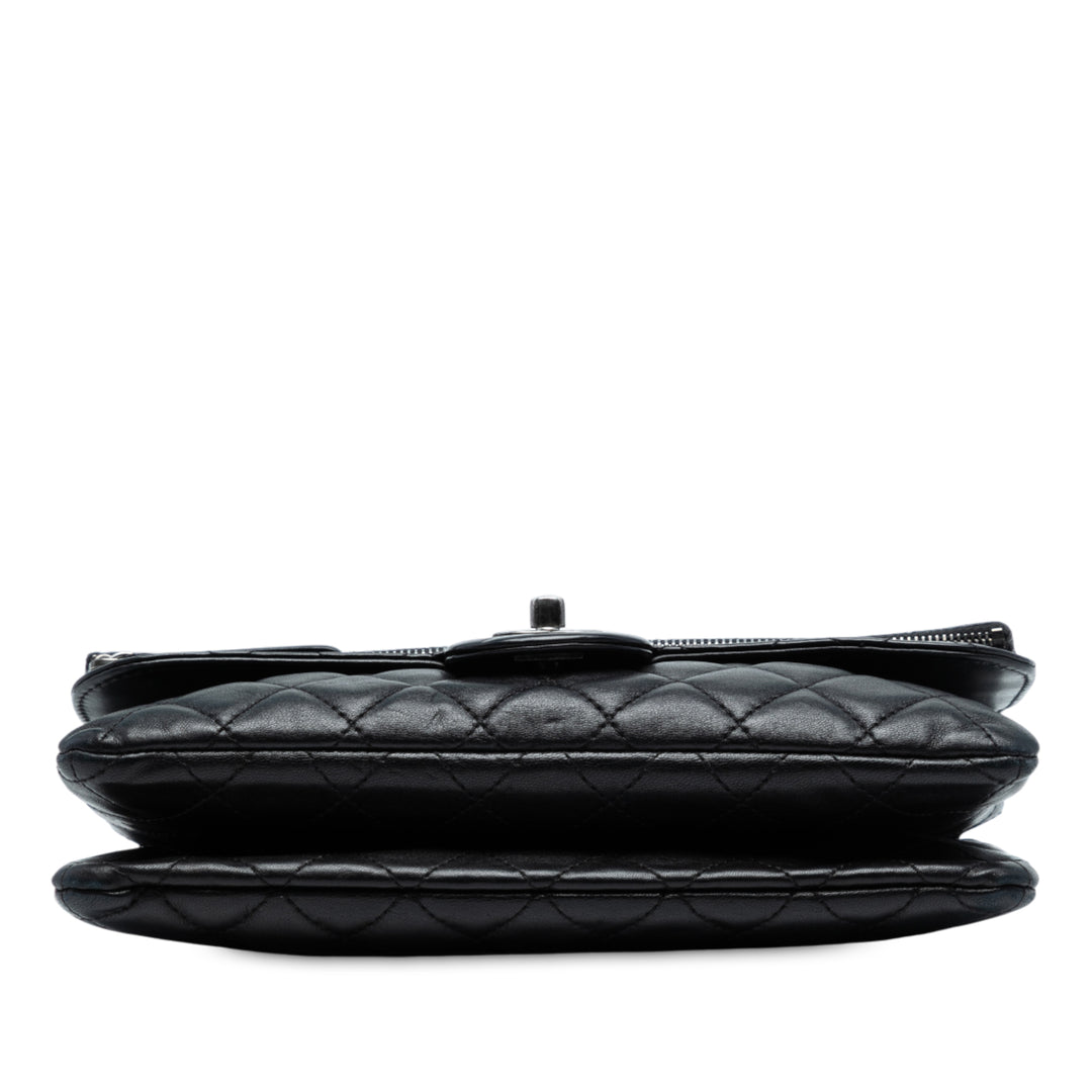 Chanel Paris-Salzburg Cuir d’agneau Zip Multi Flap Noir – GABY PARIS Authentique