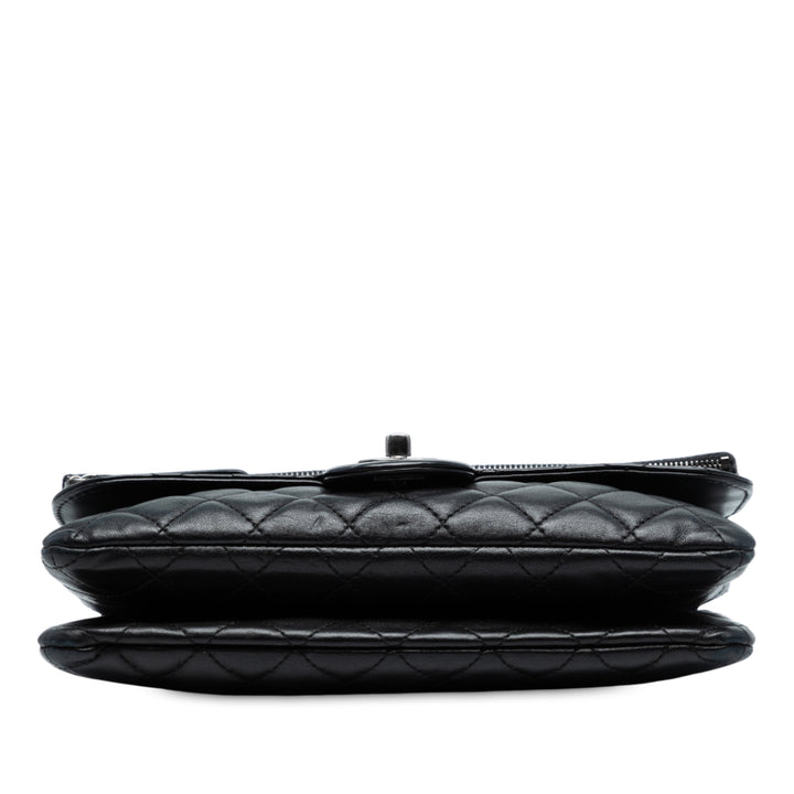 Chanel Paris-Salzburg Cuir d’agneau Zip Multi Flap Noir – GABY PARIS Authentique