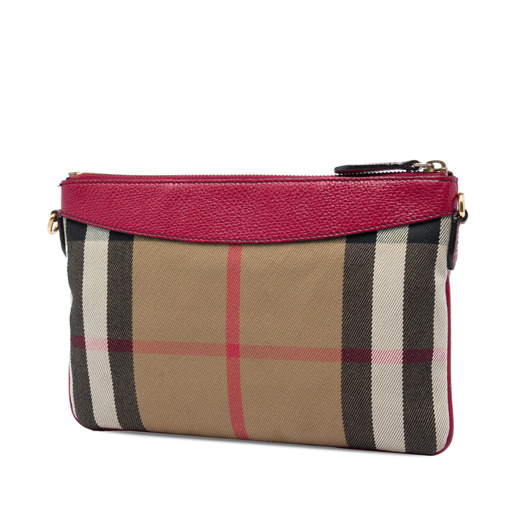 Burberry Sac bandoulière House Check Derby Peyton Marron – vue 2 – GABY PARIS