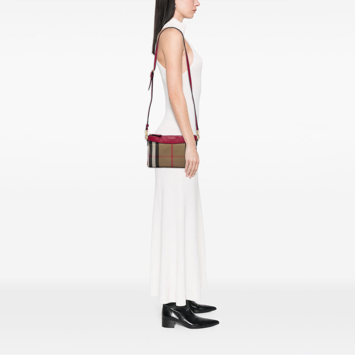 Burberry Sac bandoulière House Check Derby Peyton Marron – vue 5 – GABY PARIS