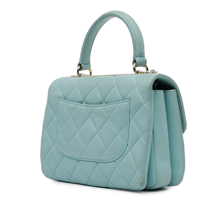 Chanel Small Quilted Cuir d’agneau Trendy CC Flap Bleu – GABY PARIS Authentique