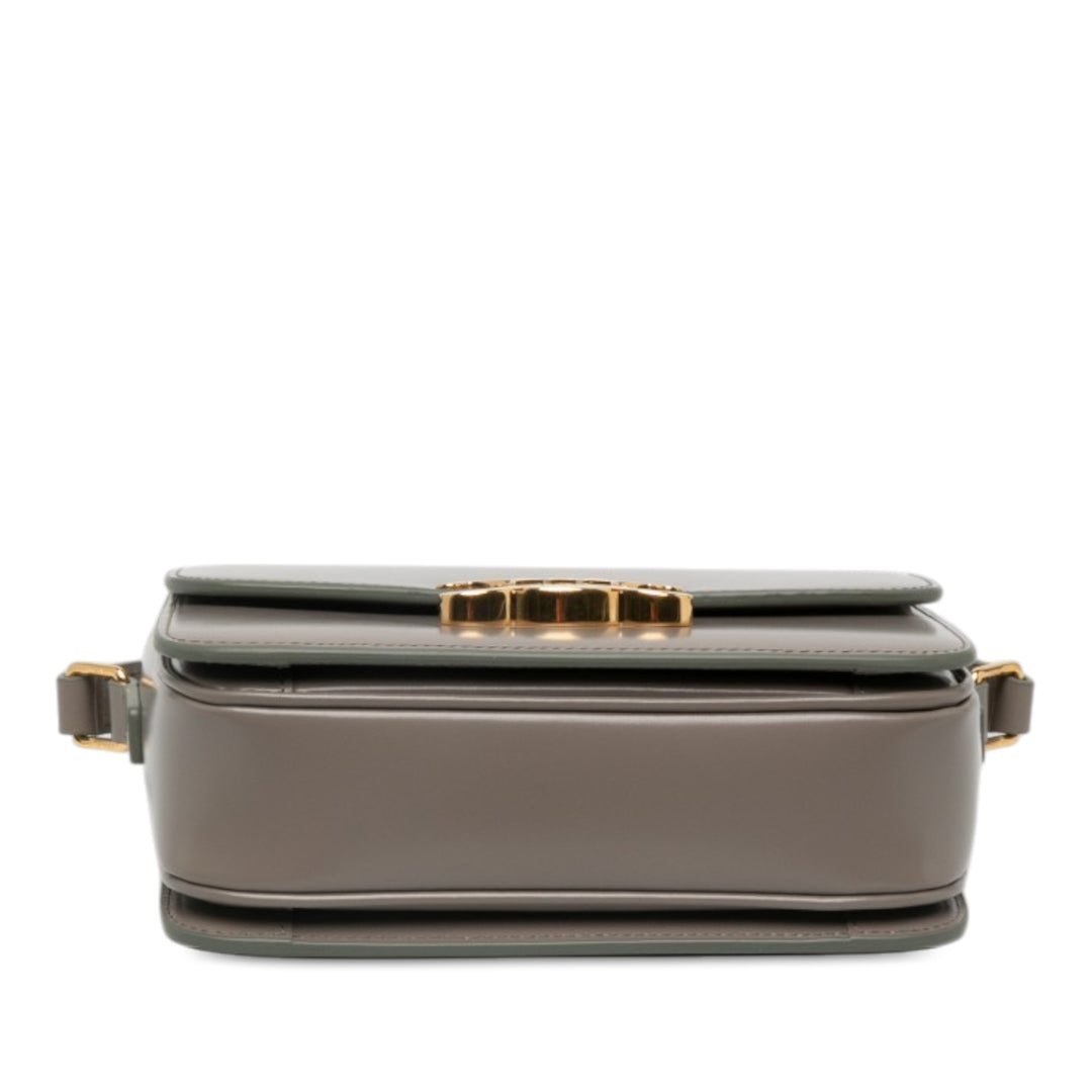 Celine brillant Triomphe Sac Teen Cuir de veau Marron – vue 3 – GABY PARIS